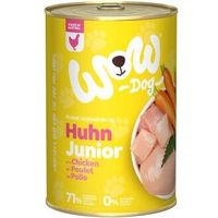 Produktbild von WOW Hund Nassfutter Junior Huhn mit Rind Getreidefrei mit hohem Fleischanteil 6x400 g - 6 x 400 g