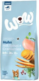 WOW Hundefutter Adult Huhn mit Spinat Getreidefrei und Glutenfrei 2x6 kg - 2 x 6 kg – Bild 1 von 1