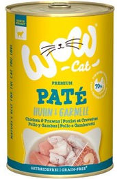 WOW Katzen Nassfutter Adult Huhn und Garnele Paté Monoprotein mit hohem Fleischanteil 6x400 g - 6 x 400 g – Bild 1 von 2