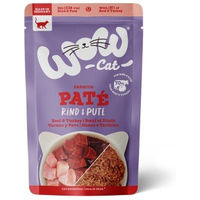 Produktbild von WOW Katzen Nassfutter Adult Rind und Pute Monoprotein Pastete 12x125 g - 12 x 125 g