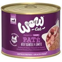 Produktbild von WOW Katzen Nassfutter Senior Ente und Geflügel Paté mit hohem Fleischanteil ohne Konservierungsstoffe 6x200 g - 6 x 200 g