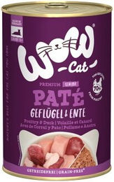 WOW Katzen Nassfutter Senior Ente und Geflügel Paté ohne Konservierungsstoffe 6x400 g - 6 x 400 g – Bild 1 von 2