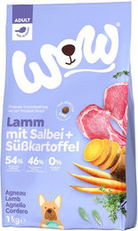 Produktbild von WOW Minis Adult Hundefutter Lamm mit Salbei und Süßkartoffel 1kg - 6 x 1 kg