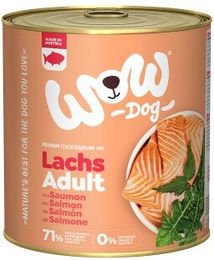 WOW Nassfutter Hund Adult Lachs und Rind mit hohem Fleischanteil 6x800 g - 6 x 800 g – Bild 1 von 2