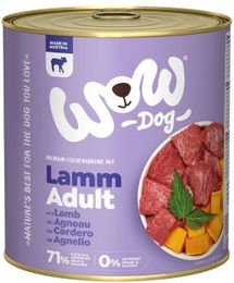 WOW Nassfutter Hund Adult Lamm mit hohem Fleischanteil ohne Konservierungsstoffe 6x800 g - 6 x 800 g – Bild 1 von 2