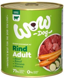 WOW Nassfutter Hund Adult Rind mit hohem Fleischanteil ohne Konservierungsstoffe 6x800 g - 6 x 800 g – Bild 1 von 2