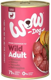 WOW Nassfutter Hund Adult Wild mit hohem Fleischanteil 6x400 g - 6 x 400 g – Bild 1 von 2