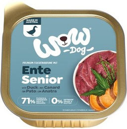 Produktbild von WOW Nassfutter Hund Senior Ente mit hohem Fleischanteil 11x150g - 11 x 150 g