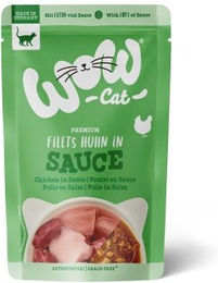 WOW Nassfutter Katze Adult Huhn Monoprotein Stückchen in Sauce 8x85 g - 8 x 85 g – Bild 1 von 2