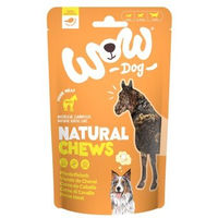 Produktbild von WOW Natural Chew Hundesnacks Pferdefleisch getrocknet monoproteinisch getreidefrei 250g - 250 g