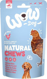 WOW Natural Chews Hühnerfilet getrocknet Kausnack für Hunde getreidefrei und monoprotein 250g - 250 g – Bild 1 von 3