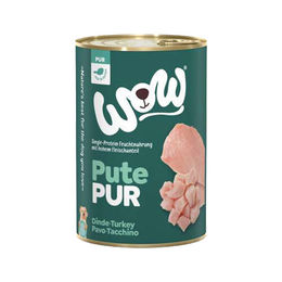 Produktbild von WOW! PUR Monoprotein Hundefutter Huhn mit hohem Fleischanteil 6 x 400 g Dose