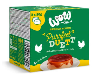 WOW Purrfect Duett Mousse Huhn Getreidefrei für Katzen 24 x 80g – Bild 1 von 2