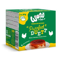 Produktbild von WOW Purrfect Duett Mousse Huhn Getreidefrei für Katzen 24 x 80g