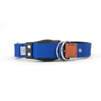 Produktbild von WowWow Hundehalsband mit integrierter Führleine aus Nylon für kleine Rassen in Blau Größe S