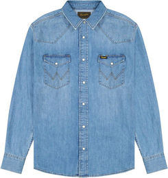 Wrangler Jeanshemd Western aus Baumwolle für Herren in Blau XXL – Bild 1 von 5