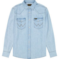 Produktbild von Wrangler Jeanshemd Western Blau aus Baumwolle für Herren Größe XL