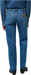 Wrangler Reithose für Damen aus Baumwolle Blau Low Rise Cowboy Lasso Lagoon – Bild 1 von 2