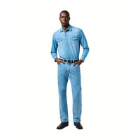 Produktbild von Wrangler Reitshirt für Herren aus Baumwolle Blau Größe M