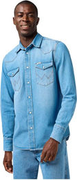 Wrangler Reitshirt für Herren aus Baumwolle Blau Grösse XXXL – Bild 1 von 2