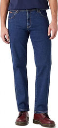 Produktbild von Wrangler Texas Stretch Jeans für Herren in Dark Blue aus Bio-Baumwolle Größe 44x34