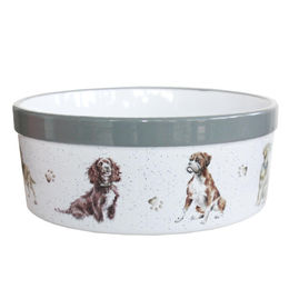 Wrendale Designs Steingut Hundenapf mit Rasse-Hunde Portraits XL 1800ml – Bild 1 von 5