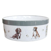 Produktbild von Wrendale Designs Steingut Hundenapf mit Rasse-Hunde Portraits XL 1800ml