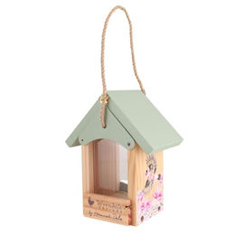 Wrendale Designs Vogelfutterhaus aus Holz mit Blaumeise und Stieglitz Motiv FSC-zertifiziert – Bild 1 von 13