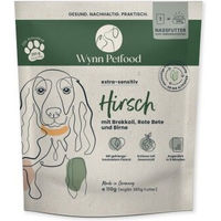 Produktbild von Wynn Petfood Nassfutter Hirsch mit Süßkartoffel Getreidefrei für Adult Hunde 110g Beutel - 8 x 400 g