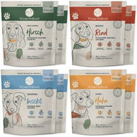 Produktbild von Wynn Petfood Nassfutter zum Anrühren Probierpaket für Adult Hunde mit Rind Huhn Hirsch und Insekt 8 x 385g ohne Zusatz von Farb- Aromastoffen Konservierungsstoffen oder Zucker - 8 x 385 g