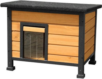 Produktbild von X-ZONE PET Tierhaus Wetterfestes Holzkatzenhaus mit stabilen Eisenrahmen