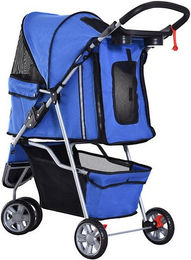 Produktbild von XDeer Hundebuggy mit Netzfenster, Ablagekorb und 2 Becherhalter