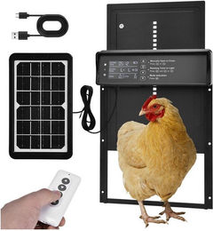 Produktbild von XERSEK Automatische Haustierklappe Solar mit Timer und Fernbedienung