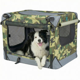 Produktbild von Xonic Hunde-Transportbox Foxdevil by xonic® Faltbare Hundebox / Transportbox (Camouflage, S)