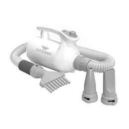 XPOWER Hundeschermaschine B-113 Haushalts Haustier Trimmer Anti-Sheddin Haustier Staubsauger Set, 5 in 1, 2 HEIZSTUFEN, GERÄUSCHARMER BETRIEB, FLEXIBLER SCHLAUCH, Dauerhaft – Bild 1 von 6