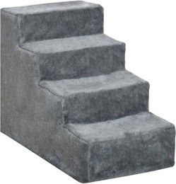 XDeer Haustiertreppe mit 4 Stufen und waschbarem Bezug für Hunde und Katzen – Bild 1 von 4
