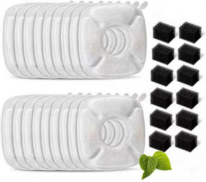 XDeer Trinkbrunnen Filter Set 12 Stück für Katzen und Hunde kompatibel mit 67oz 95oz 135oz Wasserbrunnen – Bild 1 von 4