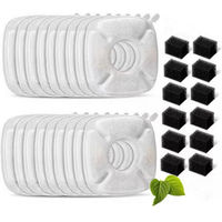 Produktbild von XDeer Trinkbrunnen Filter Set 12 Stück für Katzen und Hunde kompatibel mit 67oz 95oz 135oz Wasserbrunnen