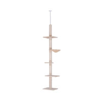 Produktbild von Xdovet Kratzbaum mit Sisalsäulen und Deckenspanner höhenverstellbar Beige 40 x 34 x 230-260cm