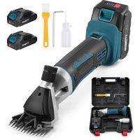Produktbild von XERSEK Kabellose Schermaschine für Hunde und Schafe mit 2 Akkus und 2 Klingen in Silber
