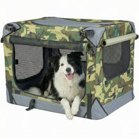 Produktbild von Xonic Foxdevil Hunde-Transportbox faltbar Camouflage Größe S aus wasserfestem Nylon
