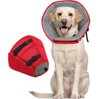 Produktbild von Xyzund Halskrause Hund Leckschutz Schutzkragen aus Stoff Rot XL