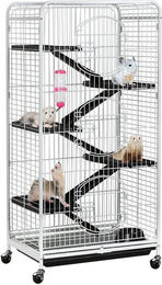 Produktbild von Yaheetech Kleintierkäfig Metall mit 3 Fronttüren