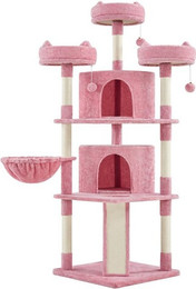 Produktbild von Yaheetech Kratzbaum 175 cm mit Aussichtsplattformen, Liegemulde und Katzenhaus