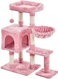 Produktbild von Yaheetech Kratzbaum 96,5 cm mit Aussichtplattform und Fellbällchen