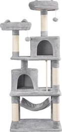 Produktbild von Yaheetech Kratzbaum Katzenbaum 158/179 cm mit 2 Aussichtsplattformen, 2 Höhlen und Hängematte