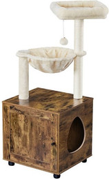 Produktbild von Yaheetech Kratzbaum Katzenhaus Katzenklo-Schrank 2-in-1