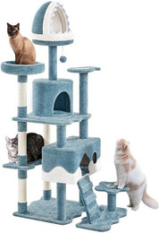 Produktbild von Yaheetech Kratzbaum Meer XXL deckenhoch Ozean-Thema Katzenbaum