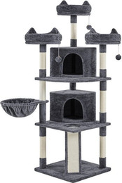 Produktbild von Yaheetech Kratzbaum mit Aussichtsplattformen, Liegemulde und Katzenhaus