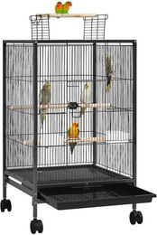 Produktbild von Yaheetech Vogelkäfig mit Rollen Wellensittich-Käfig mit